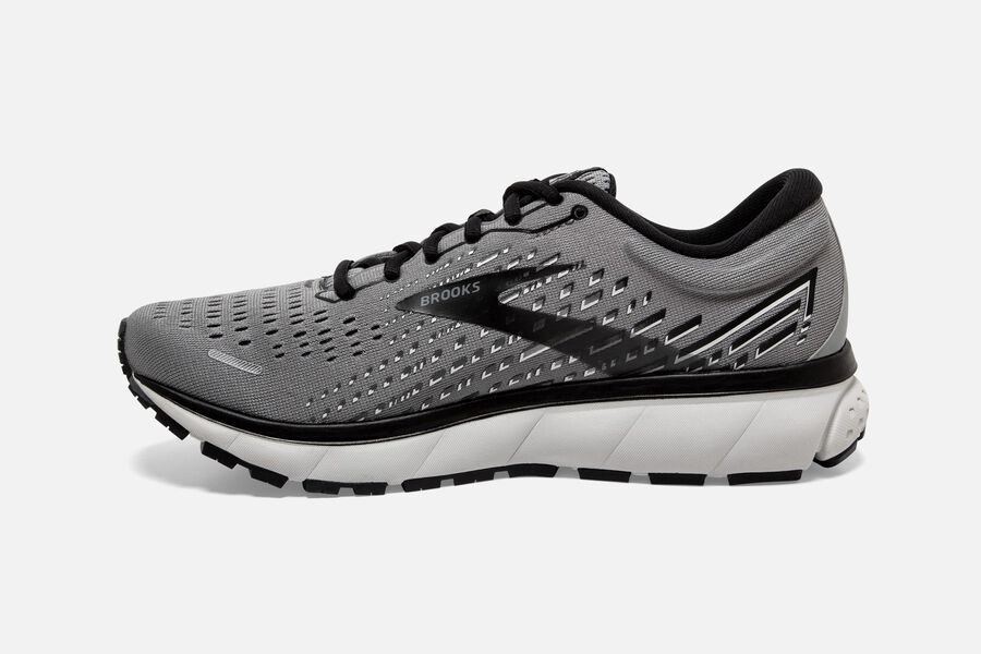 Brooks Ghost 13 Road Running Shoes Mens - Grey/Black - KEABV-3704